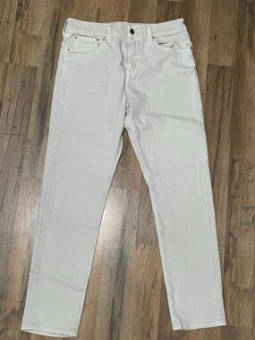 American Eagle EasyFlex Men's Cream Athletic Fit Stretch Jeans 32x32